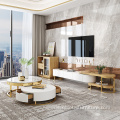 Moderne Wohnzimmermöbel Aufbewahrung Marmor Couchtisch